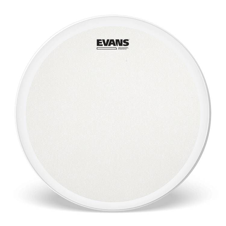 Evans Orchestral Stacatto Coated White Snare Drum Head, 14 Inch