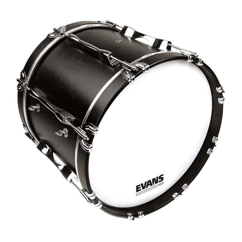 Evans 16 Inch MS1 White Marching Bass Drumhead