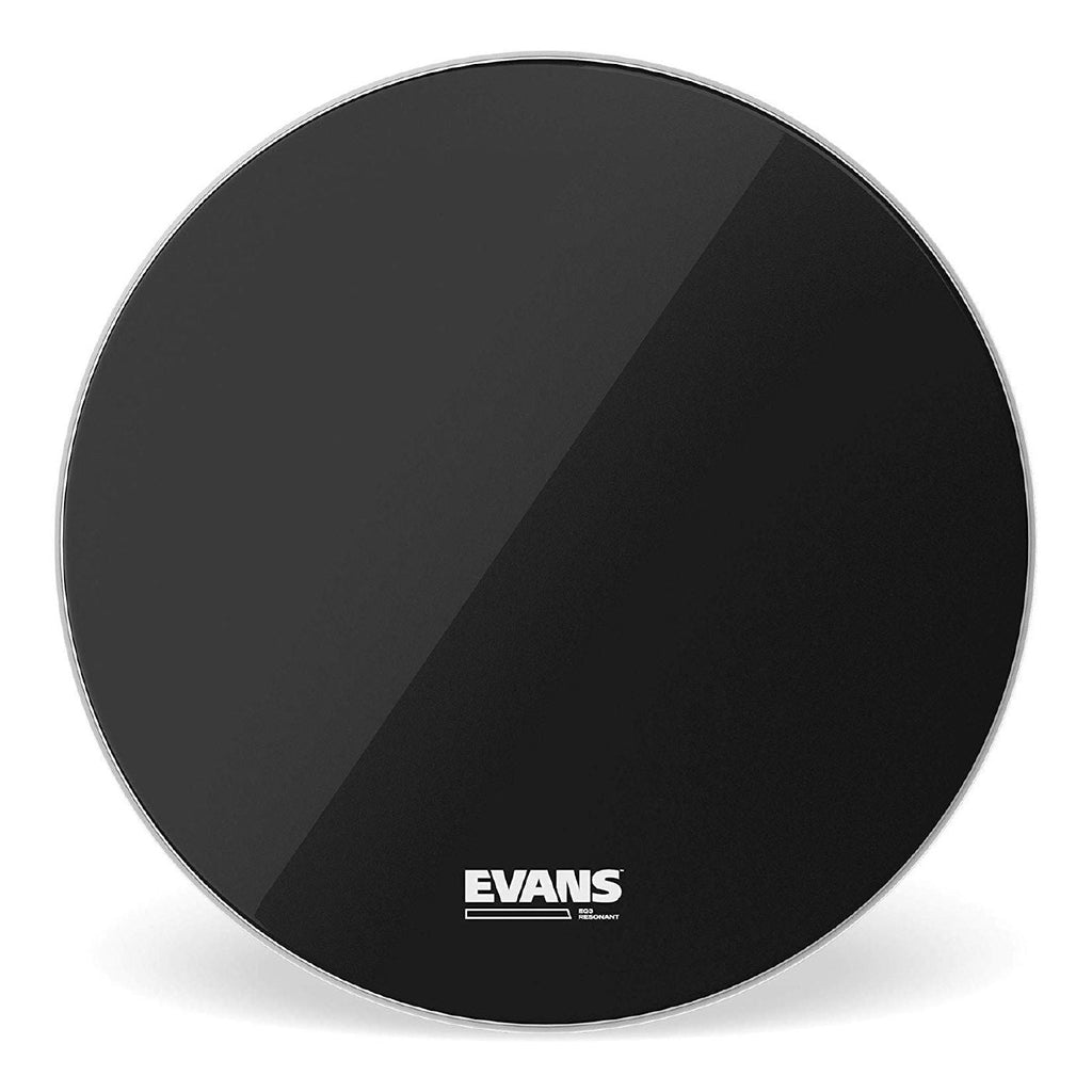 Evans 16 inch EQ3 Resonant Black Bass Drumhead No Port
