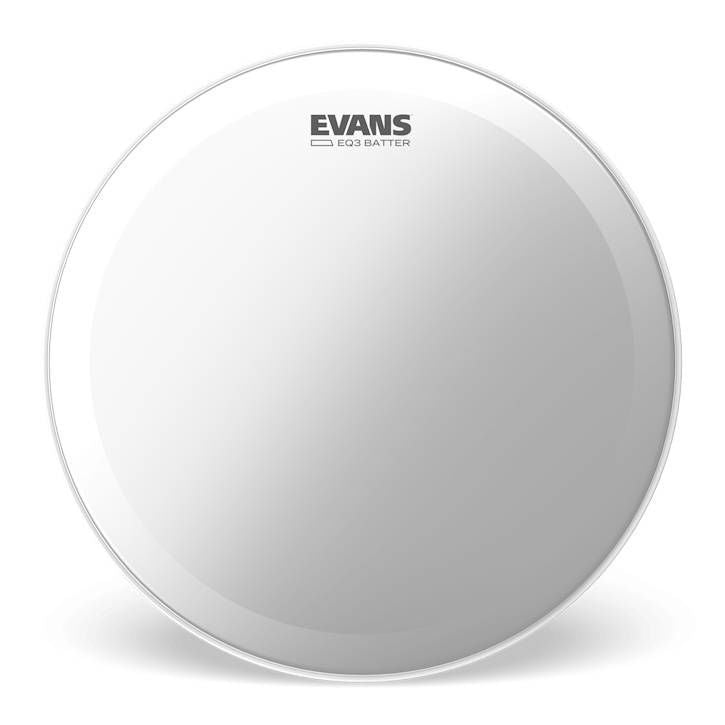 Evans EQ3 Frosted Bass Drum Head, 18 Inch