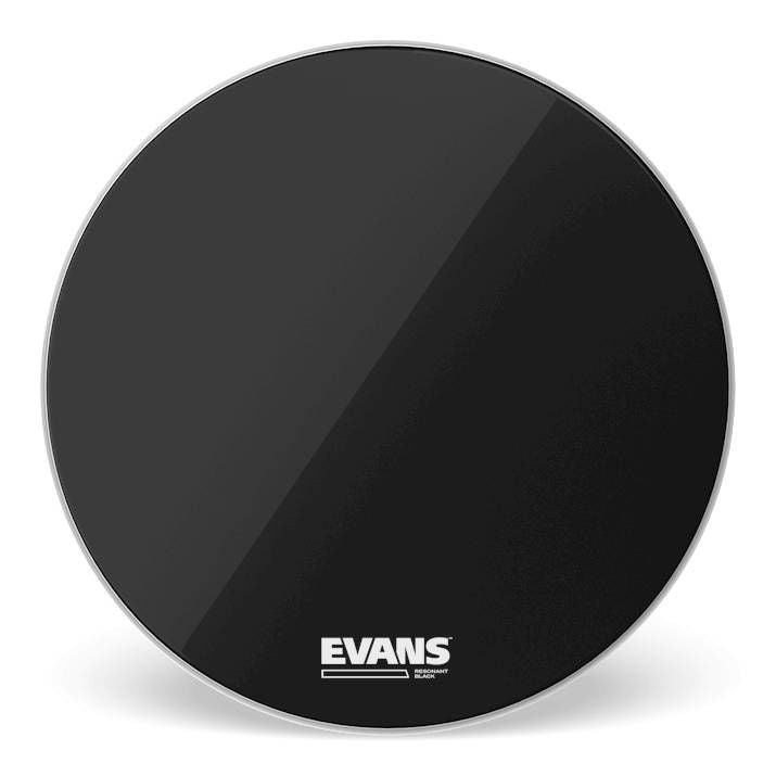 Evans Resonant Black Bass Drum Head, 18 Inch