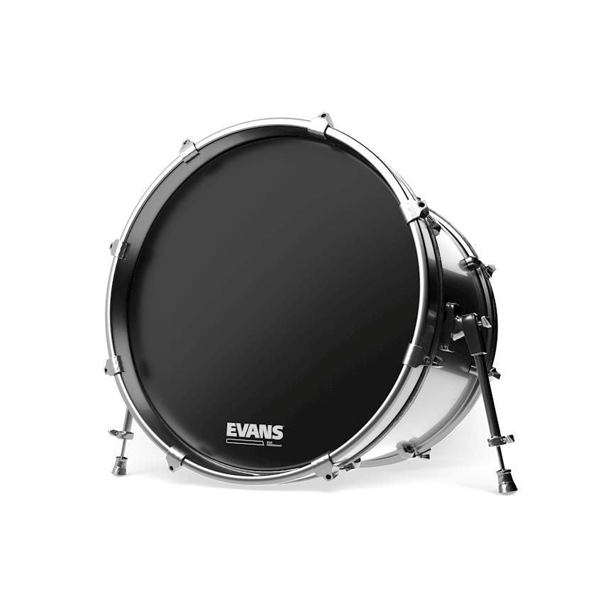 Evans Resonant Black Bass Drum Head, 18 Inch