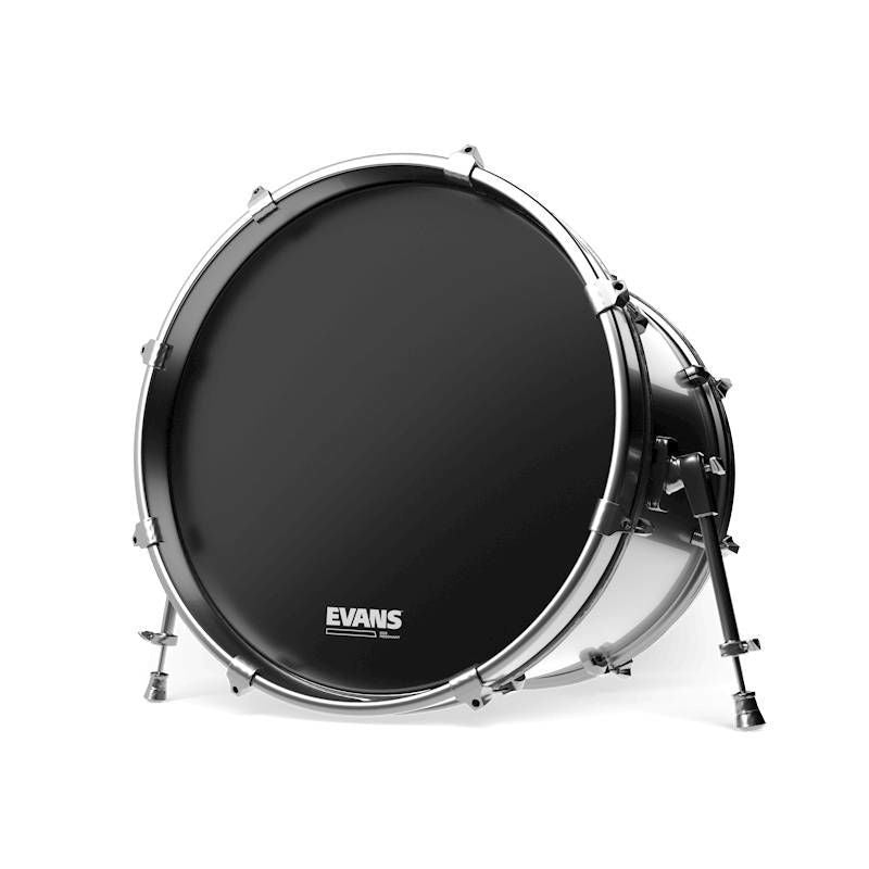 Evans 18 Inch EQ3 Resonant Black Bass Drumhead No Port