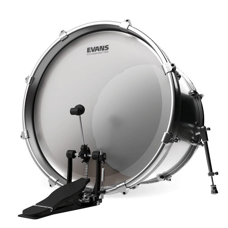 Evans EQ4 Frosted Bass Drum Head, 20 Inch