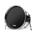 Evans EQ1 Resonant Black Bass Drum Head, 20 Inch