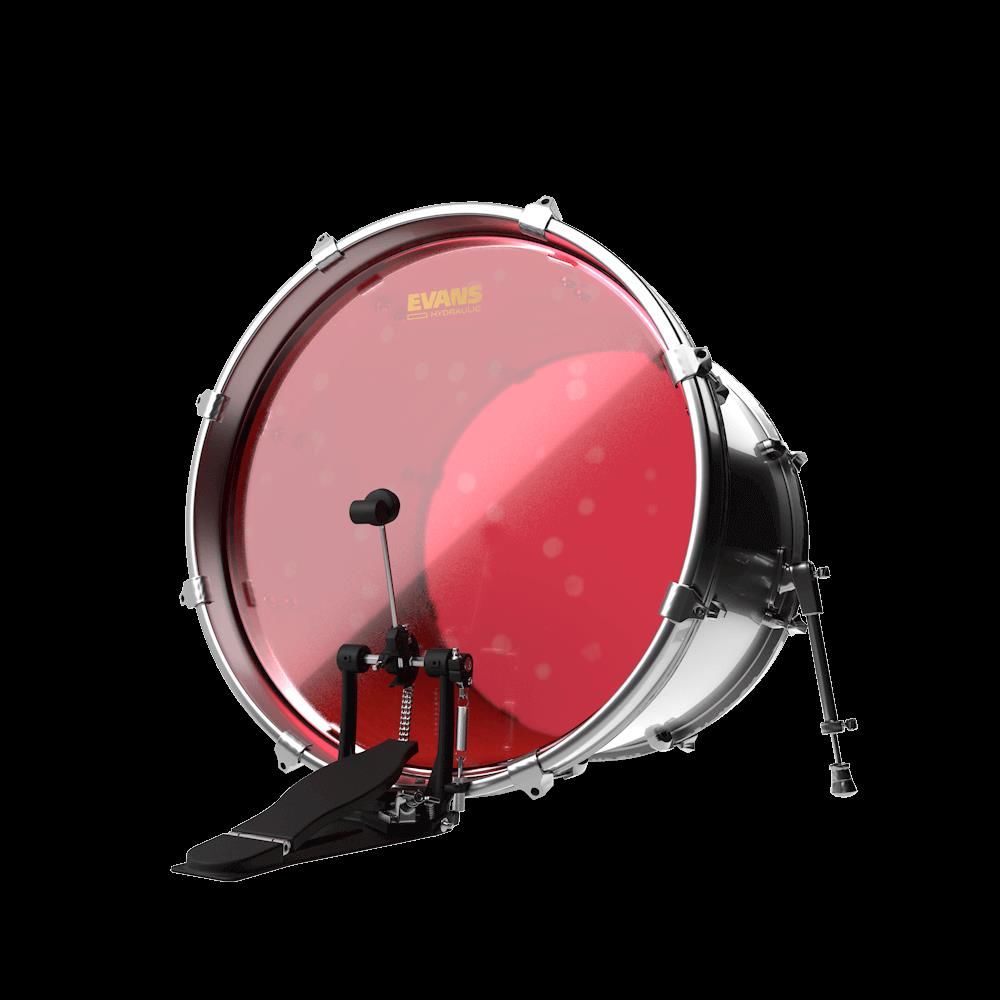 Evans Hydraulic Red Bass Drum Head, 22 Inch