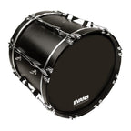Evans MX1 Black Marching Bass Drum Head, 24 Inch
