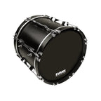 Evans MX2 Black Marching Bass Drum Head, 26 Inch
