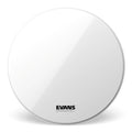 Evans EQ3 No Port Resonant Smooth White Bass Drumhead - 28 Inch