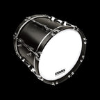 Evans MX1 White Marching Bass Drumhead, 32 Inch