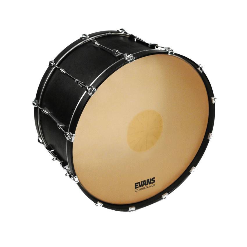 Evans Strata 1400  Power Center Reverse Dot Concert Bass Drum Head, 36 Inch