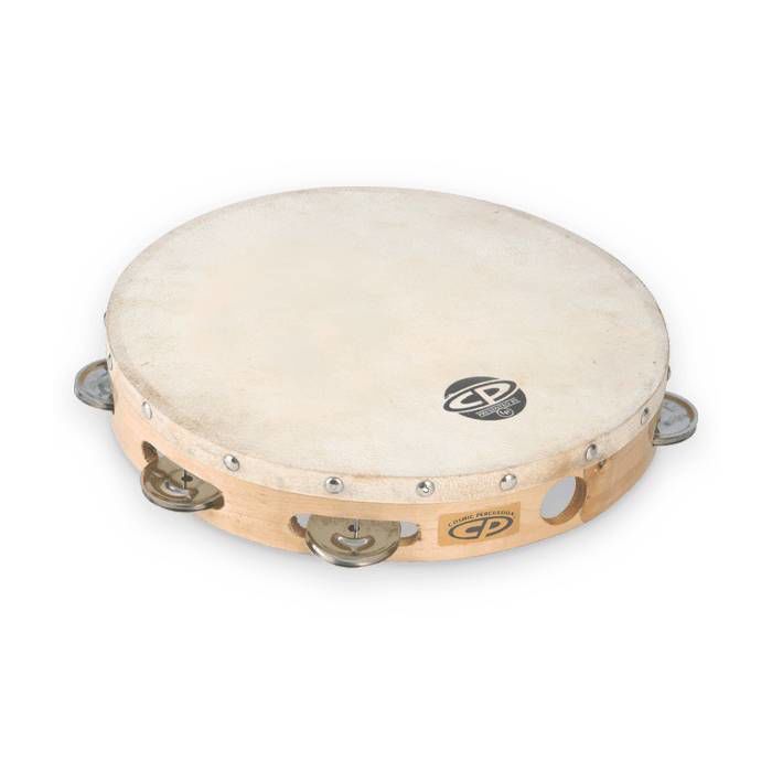 LP CP379 10in Tambourine with Head (Single Row)
