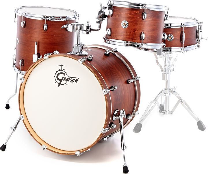 Gretsch Catalina Club 4pc Drum Kit with 20 Inch Kick - Satin Walnut Glaze