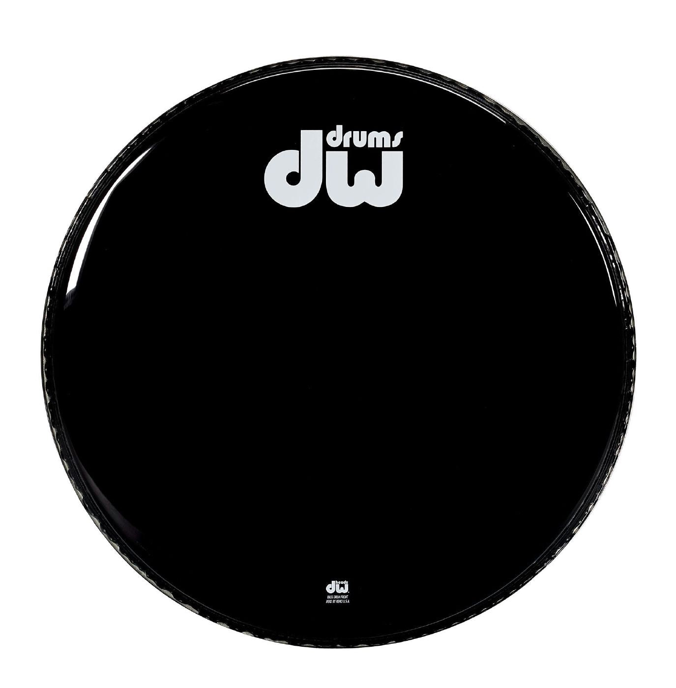 DW DRDHGB20KNV Non Vented Black Logo 20inch Drum Head