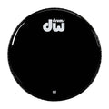 DW DRDHGB22KNV Non Vented Black Logo 22inch Drum Head
