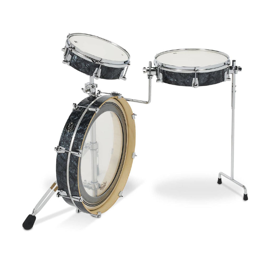 DW Performance Low-Pro 3-Piece Shell Pack Drum Kit in Black Diamond