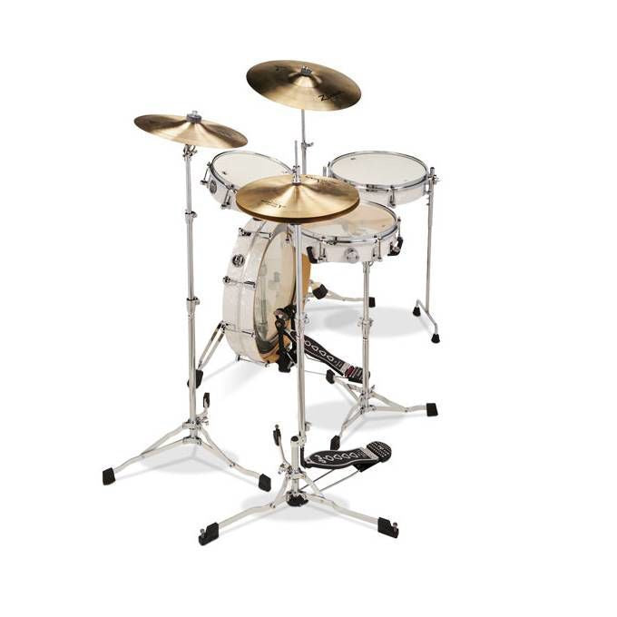 DW Performance Low-Pro 4-Piece Shell Pack Drum Kit in White Marine