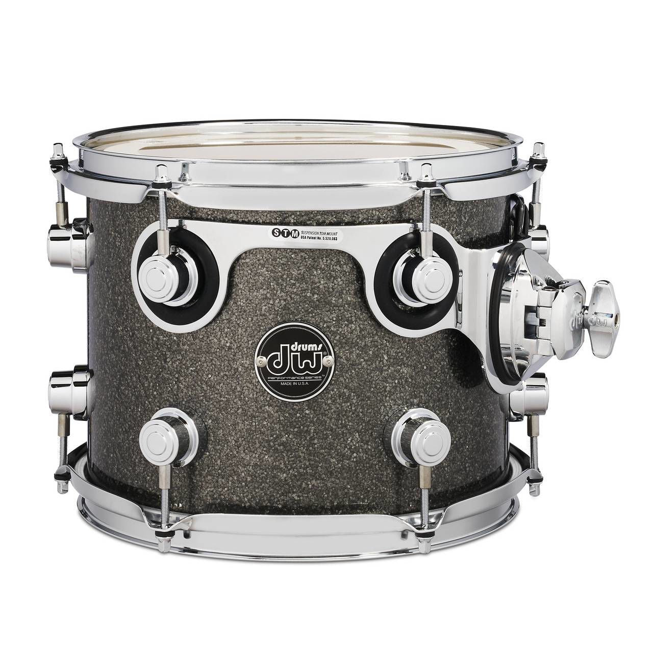 DW Performance Series 10x8 Rack Tom in Pewter Sparkle Finish Ply