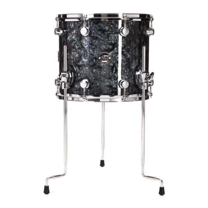 DW Performance FinishPly 12x14 Inch Floor Tom - Black Diamond