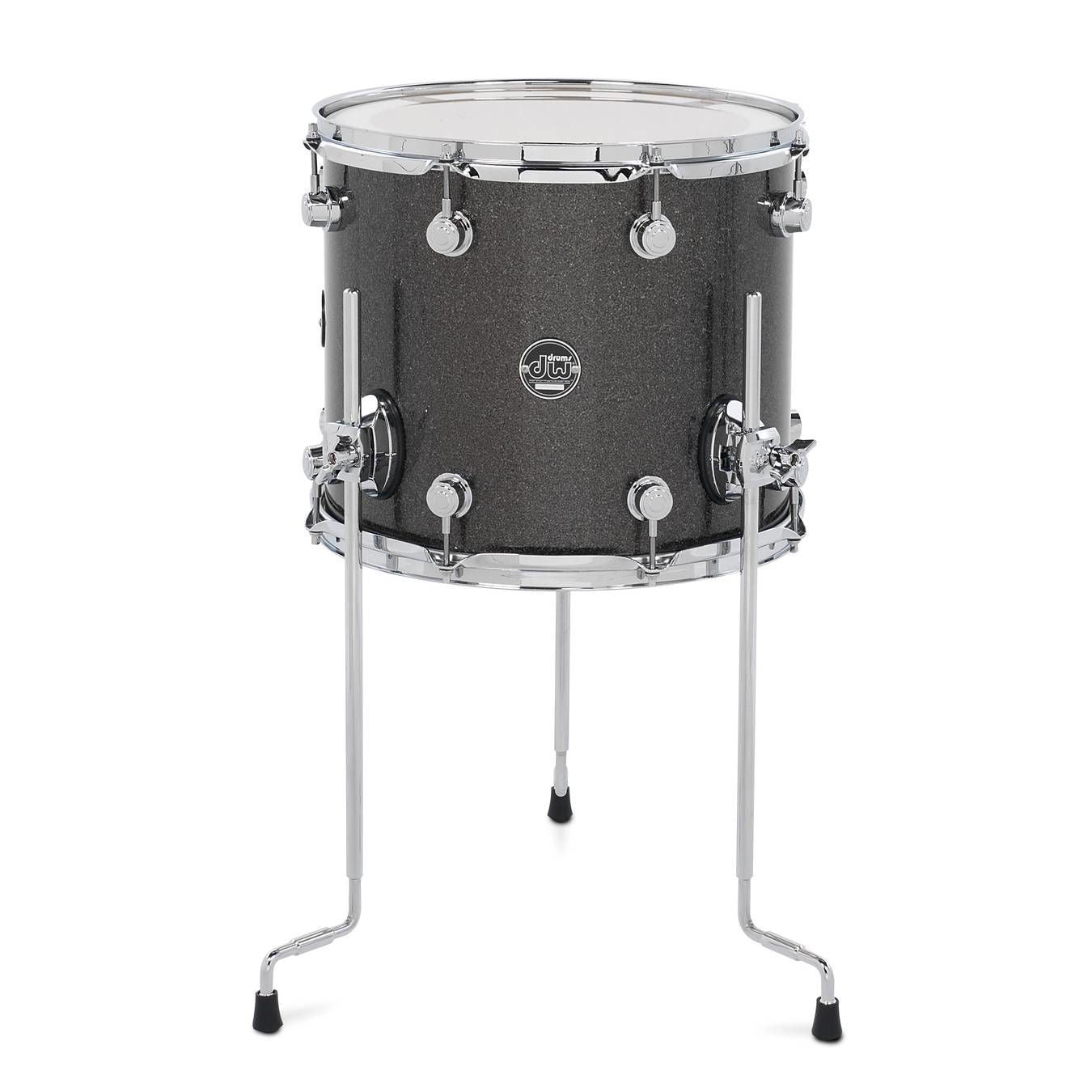 DW Performance Series 14x12 Floor Tom in Pewter Sparkle Finish Ply