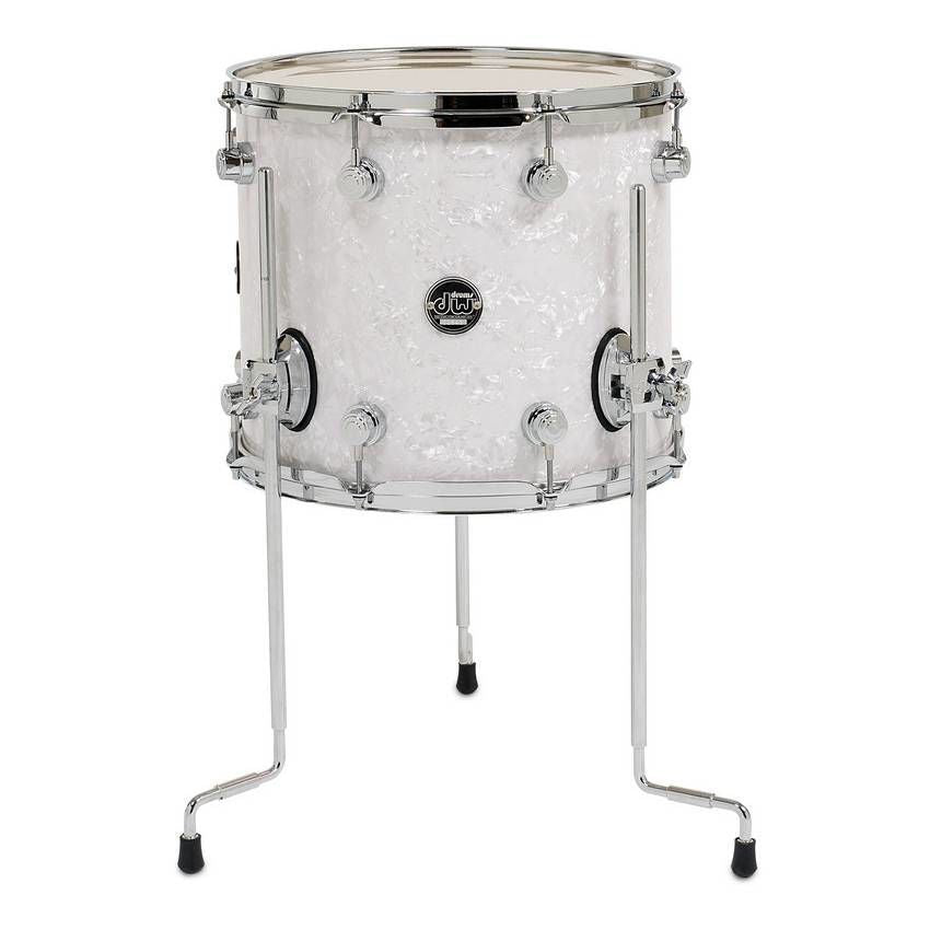 DW Performance Series Finish Ply 14 x 12 inch Floor Tom - White Marine