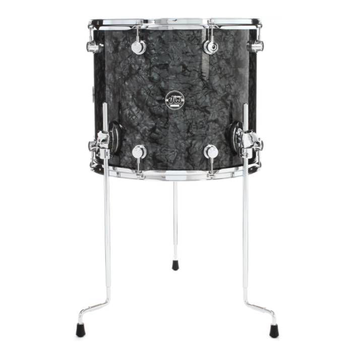 DW Performance FinishPly 14x16 Inch Floor Tom - Black Diamond