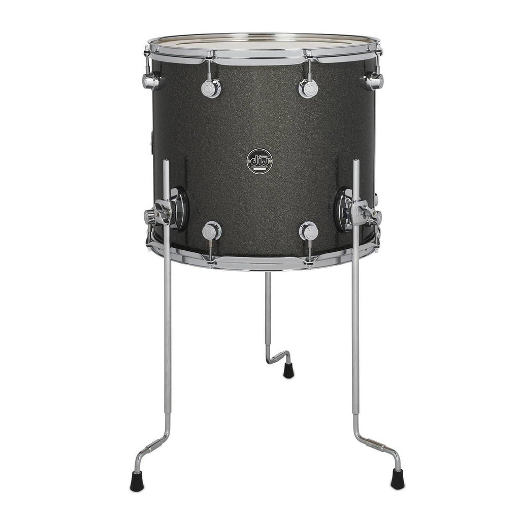 DW Performance Series 16x14 Floor Tom in Pewter Sparkle Finish Ply
