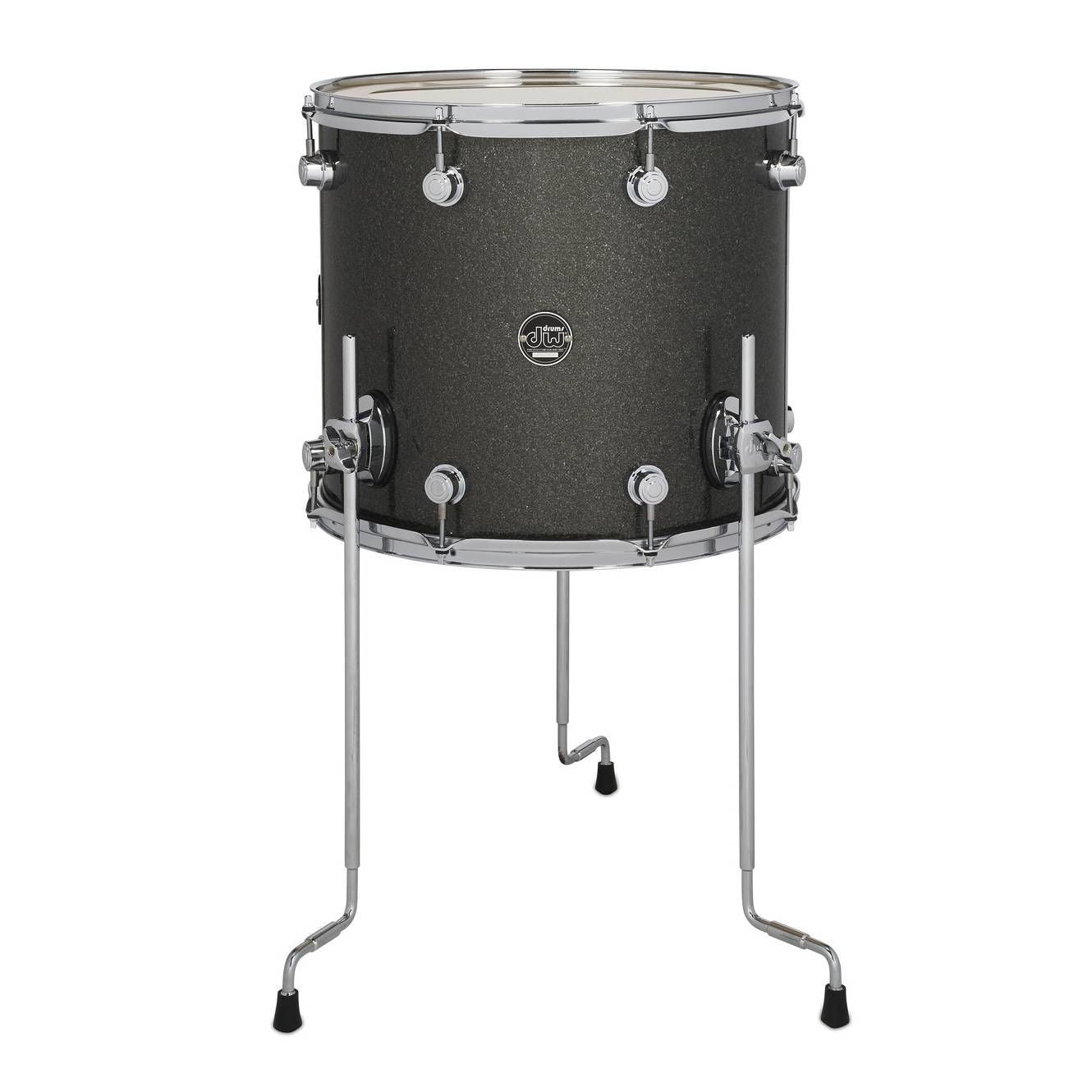 DW Performance Series 16x14 Floor Tom in Pewter Sparkle Finish Ply