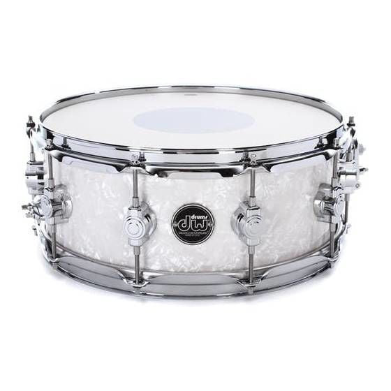 DW Performance Series Finish Ply 14 x 6.5 inch Snare Drum - White Marine