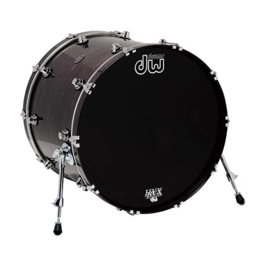 DW Performance Series 22x18 Bass Drum in Ebony Stain Lacquer