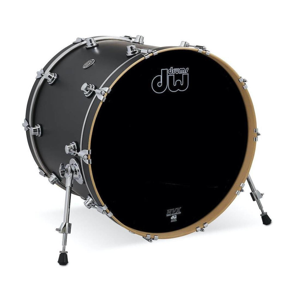 DW Performance Series 22x18 Bass Drum in Charcoal Metallic Hard Satin