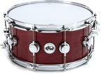 DW Collectors Lacquer Custom 6.5 x14 Snare Drum Purple Heart Cr/Hw