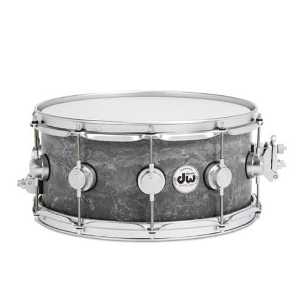 DW Collector 6514SN Concrete Snare Drum with Satin Chrome Hardware