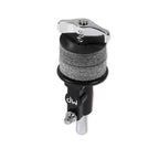DW DWSM904 4-inch cymbal stacker for drum hardware, shown with metal construction and mounting hardware.