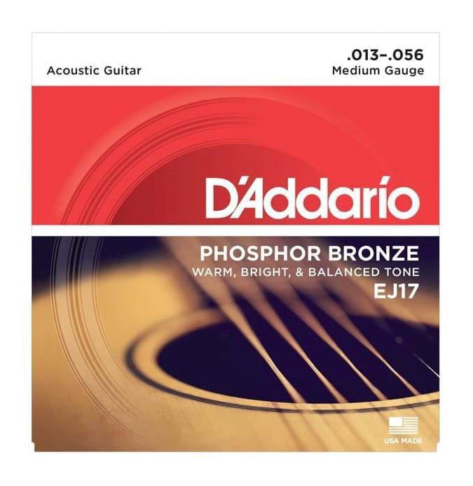 D'Addario EJ17 Acoustic Guitar Strings 13-56 Phosphor Bronze Medium