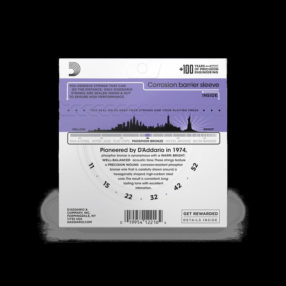 D'addario EJ26 11-52 Acoustic Guitar Strings 3-Pack