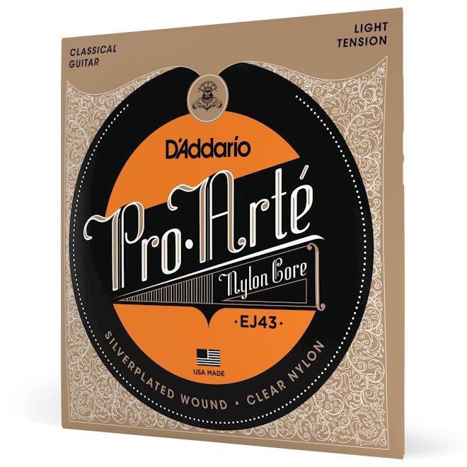 D'Addario EJ43 Pro-Art√© Nylon Classical Guitar Strings, Light Tension