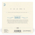 D'Addario EJ60 5-String Banjo Strings - Nickel Light - 9-20