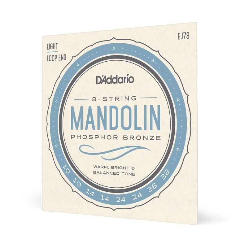 D'Addario EJ73 Mandolin Strings 10-38 Phosphor Bronze Light