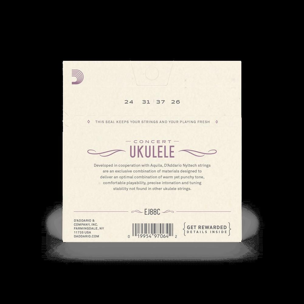 D'Addario EJ88C Nyltech Concert Ukulele Strings