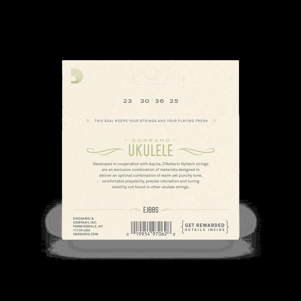 D'Addario EJ88S Nyltech Soprano Ukulele Strings