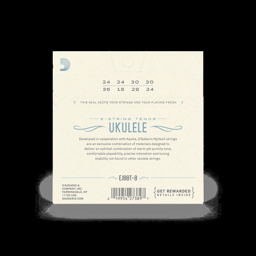 D'Addario EJ88T-8 Nyltech 8-String Tenor Ukulele Strings