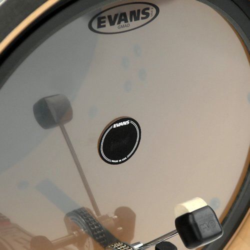 Evans EQPB1 Black Nylon Single Patch - 2 Pieces
