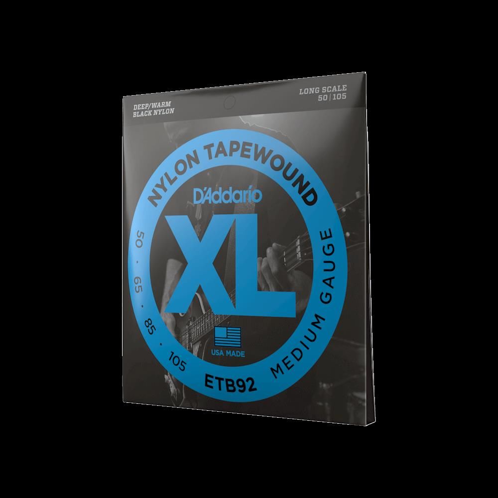 D'Addario ETB92 50-105 Medium Tapewound Bass Guitar Strings