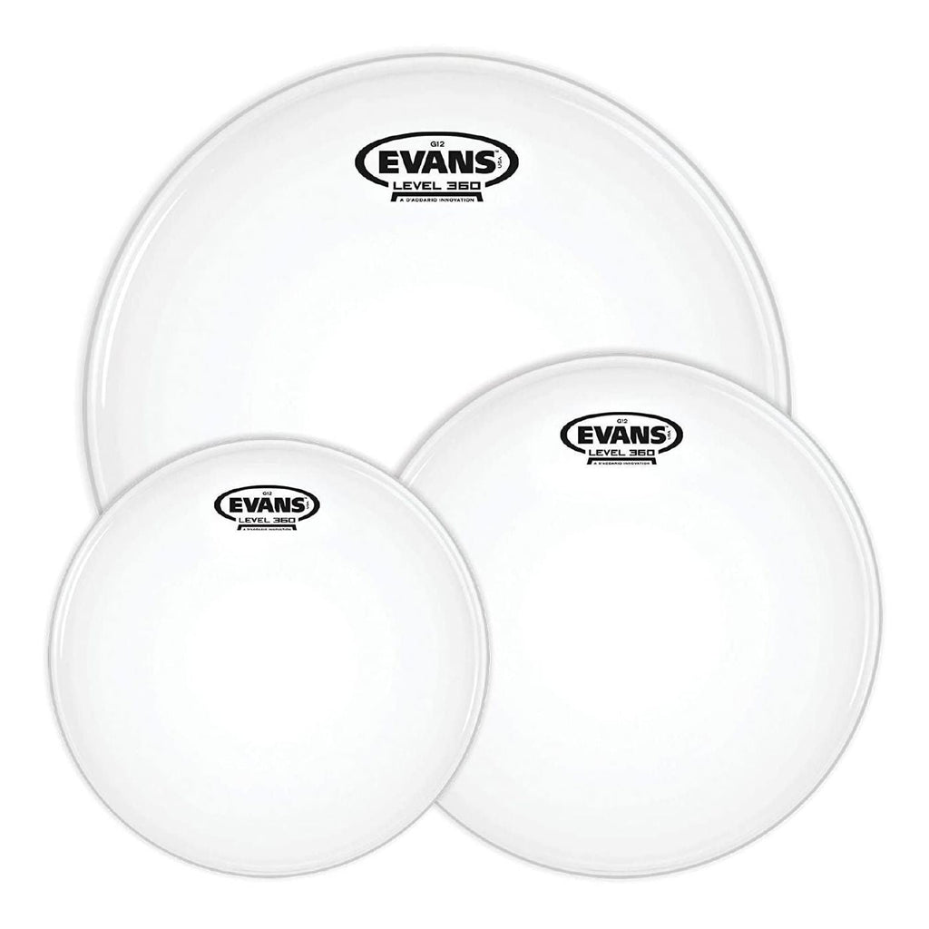 Evans G12 Coated Tom Pack Rock Drumheads (10 inch, 12 inch, 16 inch)