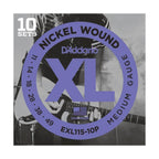 D'addario EXL115 10 Pack 11-49 Medium Electric Guitar Strings