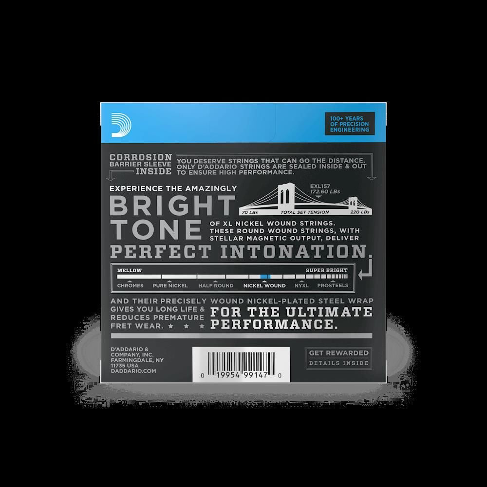 D'Addario EXL157 14-68 Medium Baritone Electric Guitar Strings