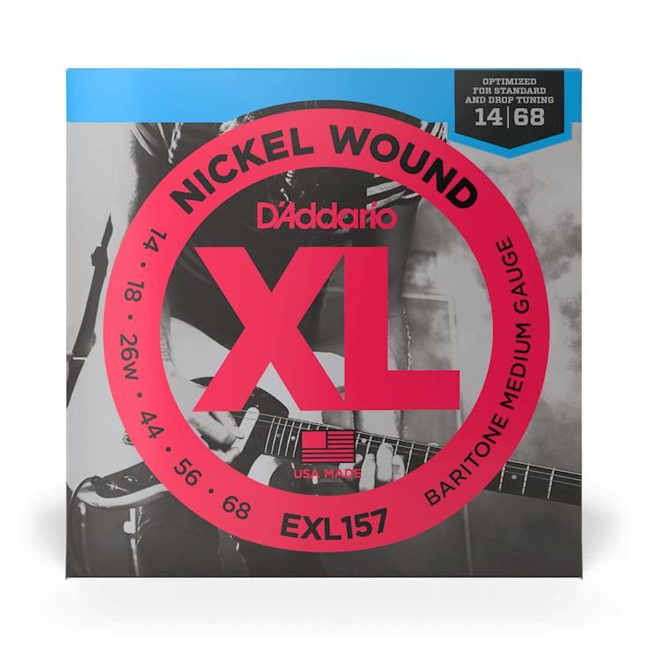 D'Addario EXL157 14-68 Medium Baritone Electric Guitar Strings