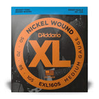 D'Addario EXL160S 50-105 Medium Short Scale Bass Guitar Strings