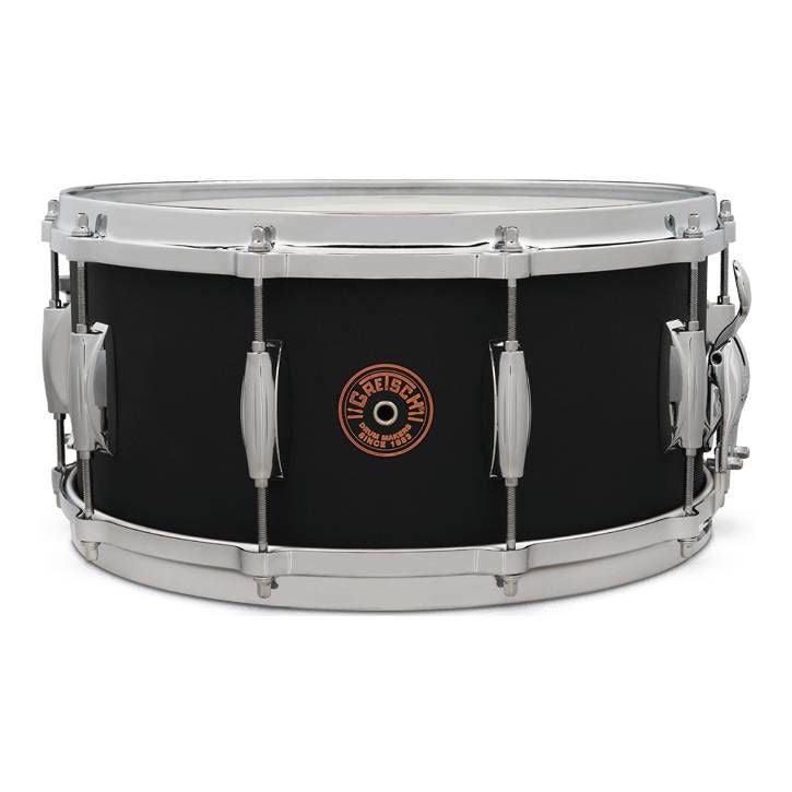 Gretsch USA 14 x 6.5 inch Snare Drum in Black Copper Engraved